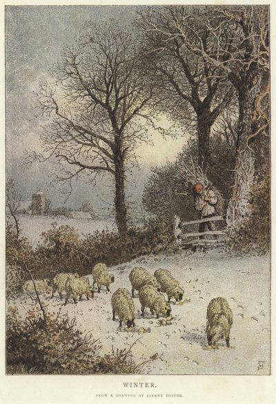 Winter door Myles Birket Foster